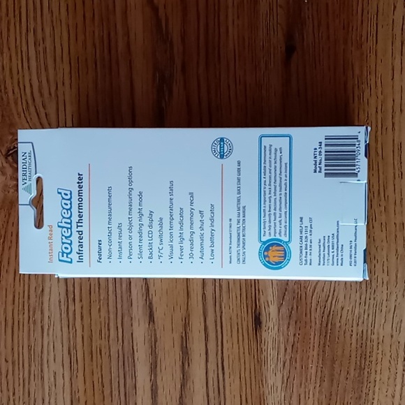 Veridian Brand New Factory Sealed Forehead Infrared Thermometer - Picture 3 of 8